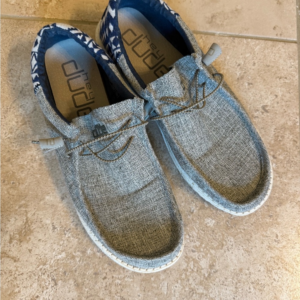 Hey Dude Gray Loafers Slip-Ons Casual